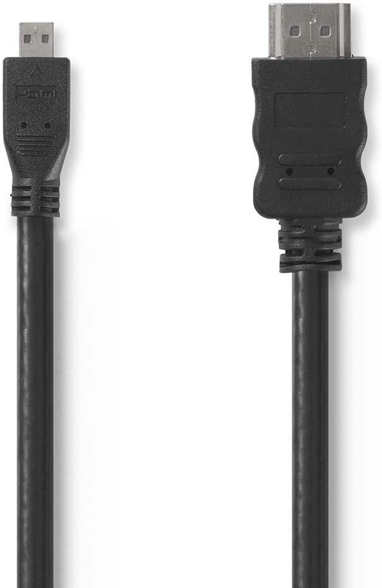 Nedis High Speed HDMI™-kabel met Ethernet | HDMI™-connector - HDMI™-micro-connector | 1,5 m | Zwart